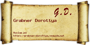 Grabner Dorottya névjegykártya